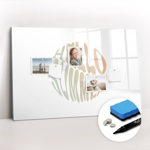 Bacheca magnetica con penna
