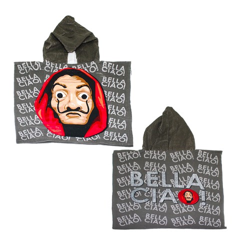 Poncho accappatoio cappuccio - accappatoio,